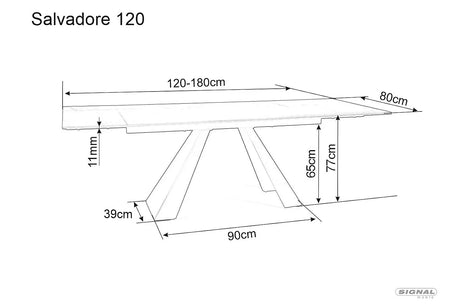 Jedálenský stôl Salvadore Ceramic II