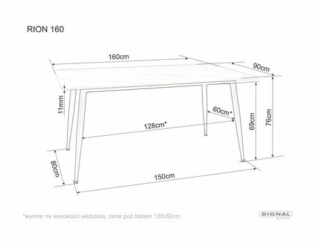 Jedálenský stôl Rion 160 I.