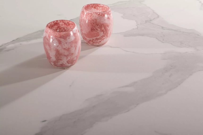 Keramický jedálenský stôl Peterson Statuario Venato