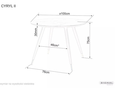 jedálenský stôl Cyryl II