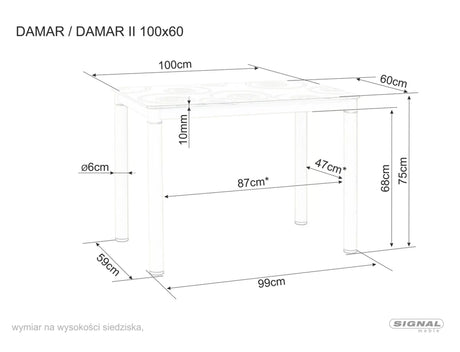 Jedálenský stôl Damar VI.