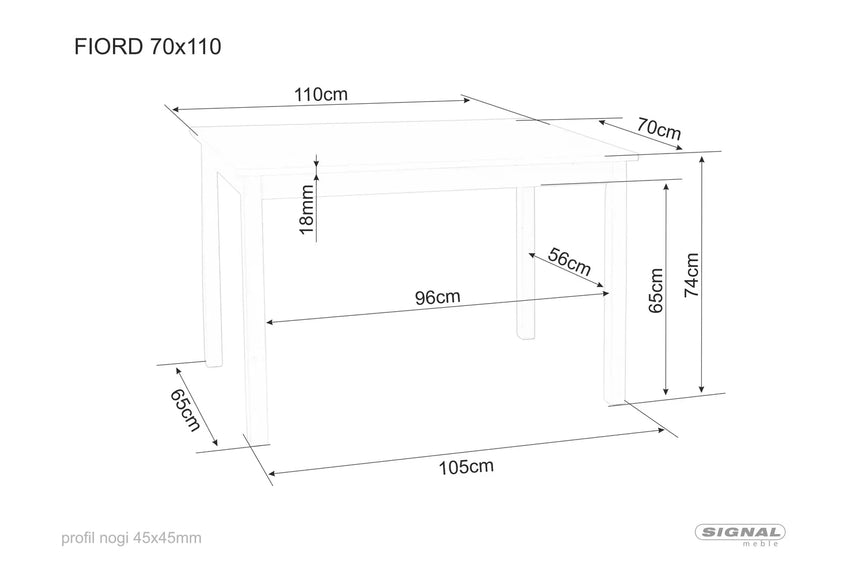 Jedálenský stôl Fiord I.