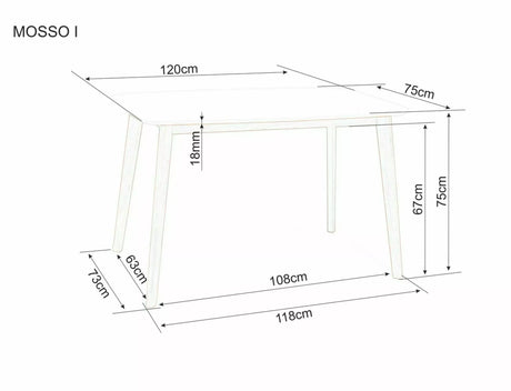 Jedálenský stôl Mosso I.