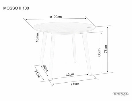 Jedálenský stôl Mosso II II.