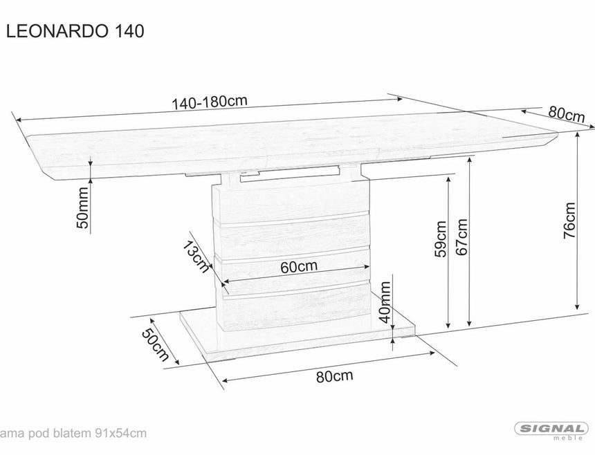 Jedálenský stôl Leonardo III.