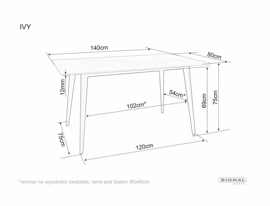Jedálenský stôl Ivy