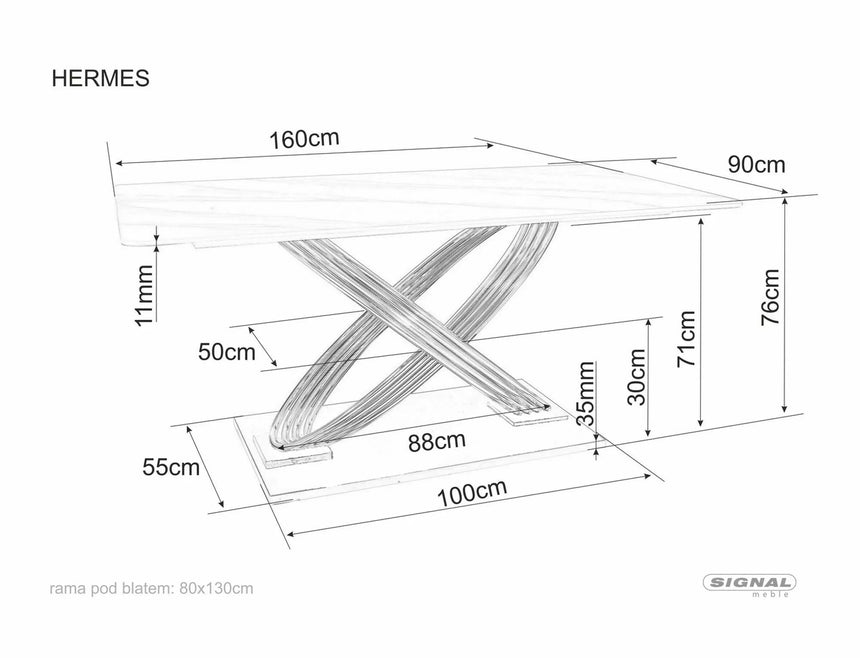 Jedálenský stôl Hermes