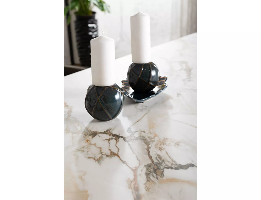 Jedálenský stôl Columbus Keramický Amber Bianco