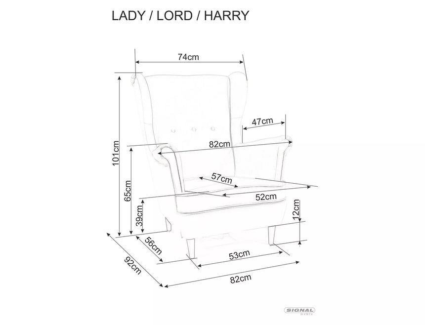 Kreslo Lord Velvet VI.