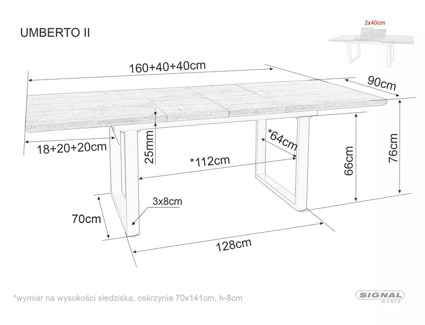 Jedálenský stôl Umberta II.