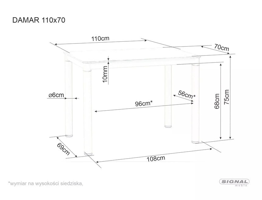 Jedálenský stôl Damar II