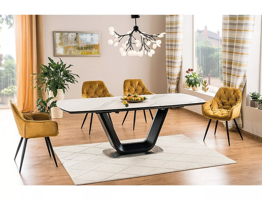 Jedálenský stôl Armani s keramickým obložením I.