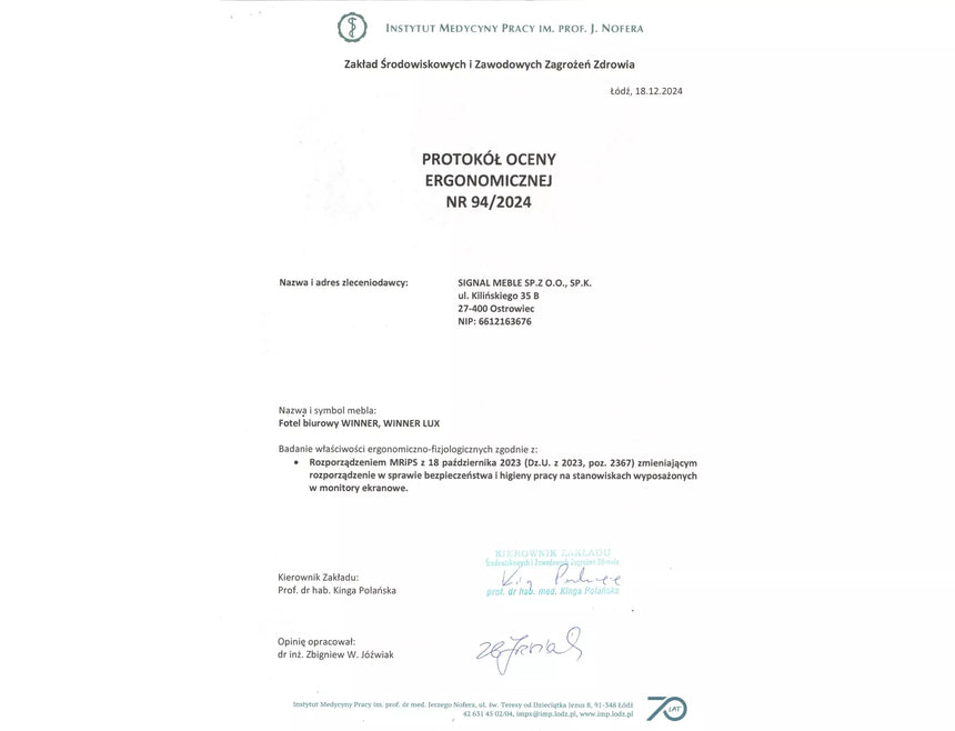 Kancelárska stolička Winner Lux