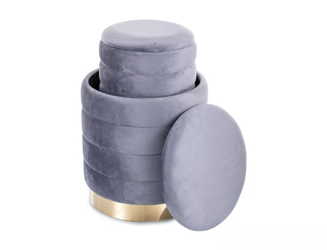 Puf Britta Velvet (súprava) II.