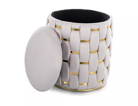 Zamatový puf Tiara I