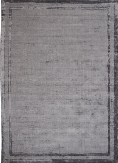 Frame Steel Gray viszkóz szőnyeg felülnézetből, acélszürke színben