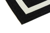 Hampton Black modern szőnyeg mintázatának részlete