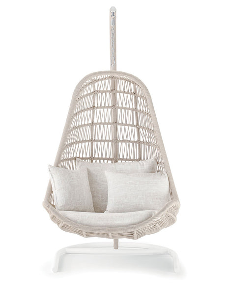 Závesné kreslo Leaf biele