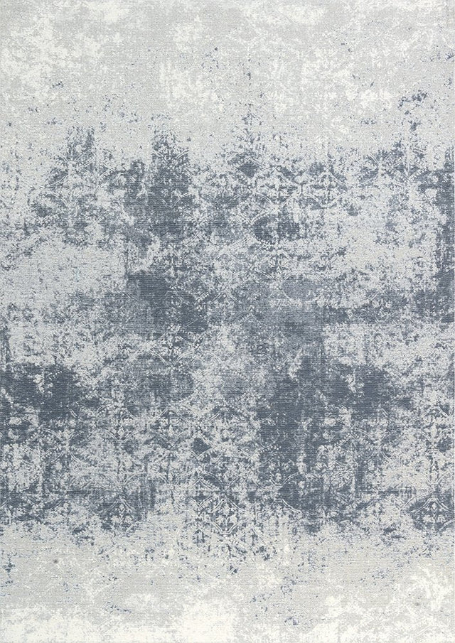 Illusion Blue Gray modern szőnyeg felülnézetből, kék-szürke mintával