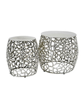 Konferenčný stolík KL Mesh v striebornej farbe