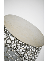 Konferenčný stolík KL Mesh v striebornej farbe