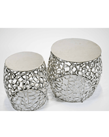 Konferenčný stolík KL Mesh v striebornej farbe