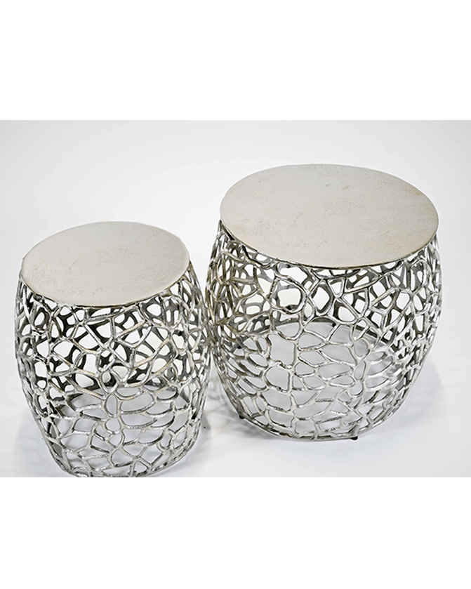 Konferenčný stolík KL Mesh v striebornej farbe