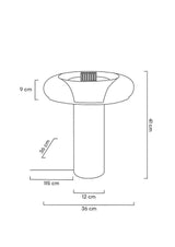 Stolová lampa Icar zlatá
