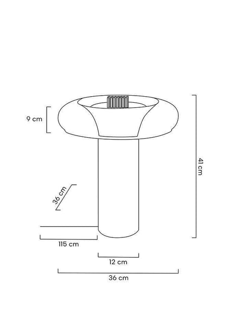 Stolová lampa Icar zlatá