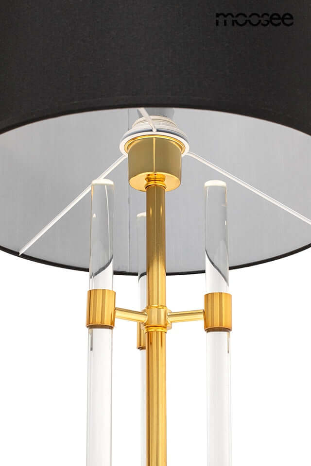 Stolová lampa Moxy zlatá / čierna