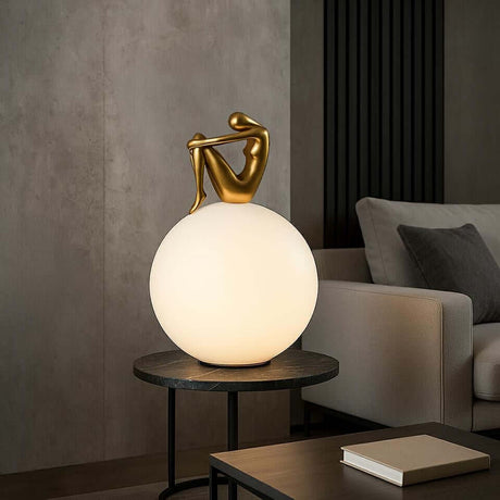 Stolová lampa Uomo 35 čierna