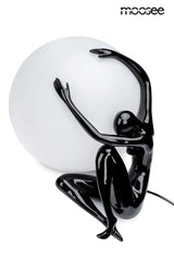 Stolová lampa Uomo 50 čierna