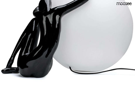 Stolová lampa Uomo 50 čierna