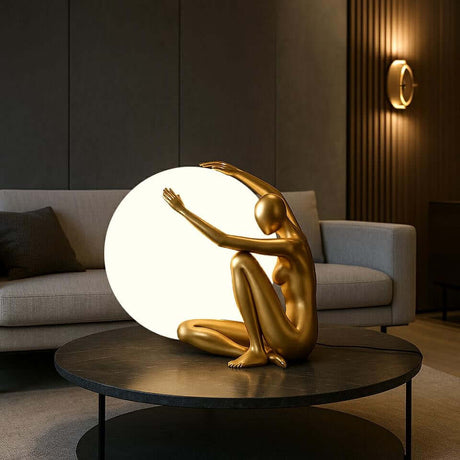 Stolová lampa Uomo 50 čierna