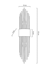 82. Nástenná lampa Amanda zlatá