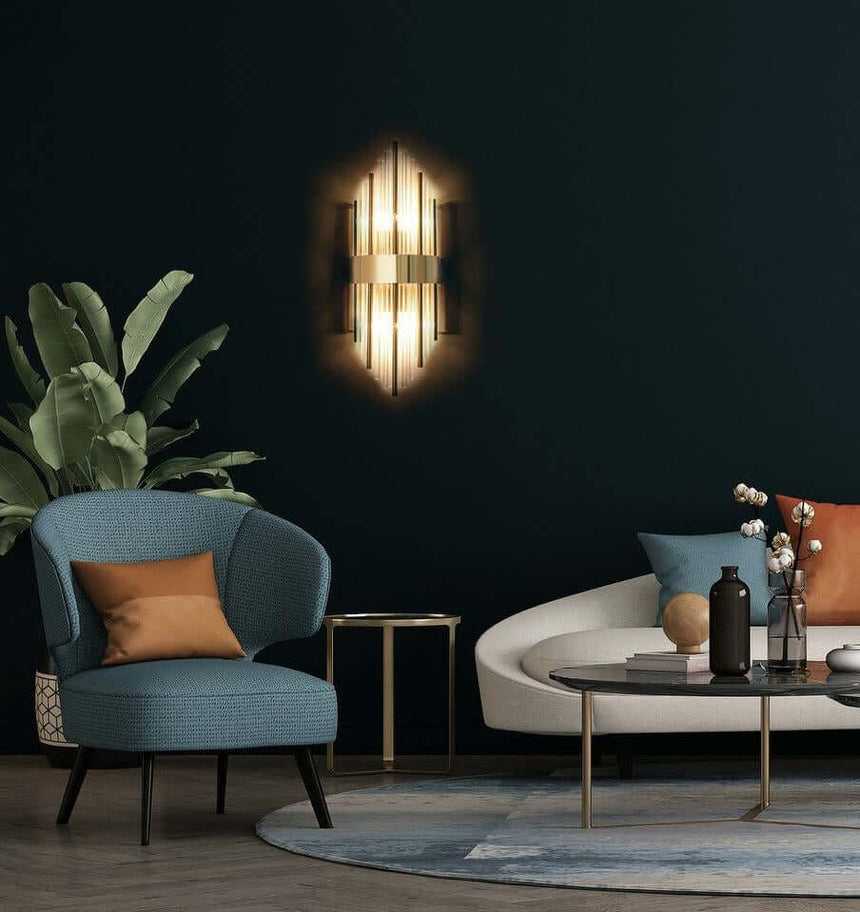 Nástenná lampa Armando zlatá