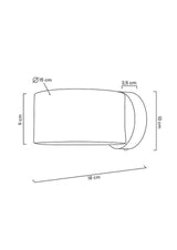 Nástenná lampa Arro čierna