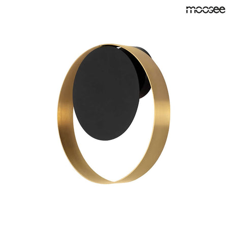 Nástenná lampa Band zlatá / čierna