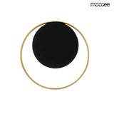 Nástenná lampa Band zlatá / čierna