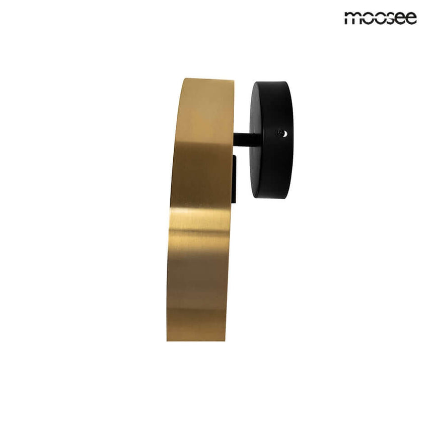 Nástenná lampa Band zlatá / čierna