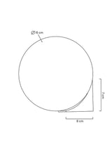 34. Nástenná lampa Boll zlatá