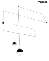 30. Nástenná lampa Bowl Duo čierna