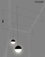 30. Nástenná lampa Bowl Duo čierna