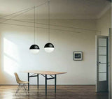 30. Nástenná lampa Bowl Duo čierna