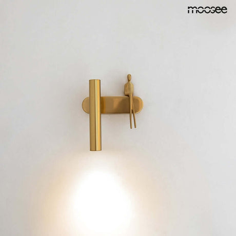 Nástenná lampa Boy Tube L zlatá