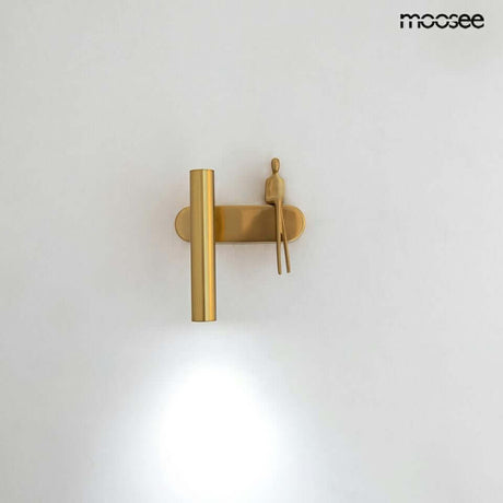Nástenná lampa Boy Tube L zlatá