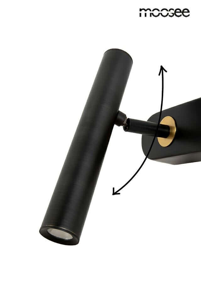 Nástenná lampa Boy Tube L čierna