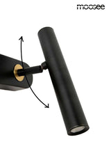 Nástenná lampa Boy Tube R čierna