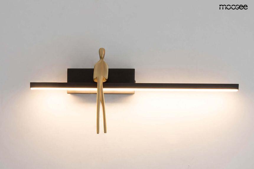 Nástenná lampa pre chlapca čierna