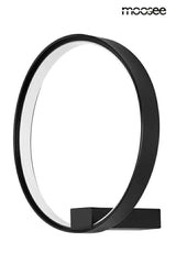 Nástenná lampa Circle, čierna